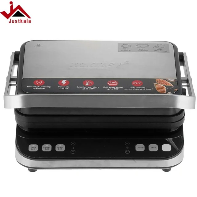 گریل برقی مایر مدل MR-3003 با ۲ خانه استیل ضد زنگ